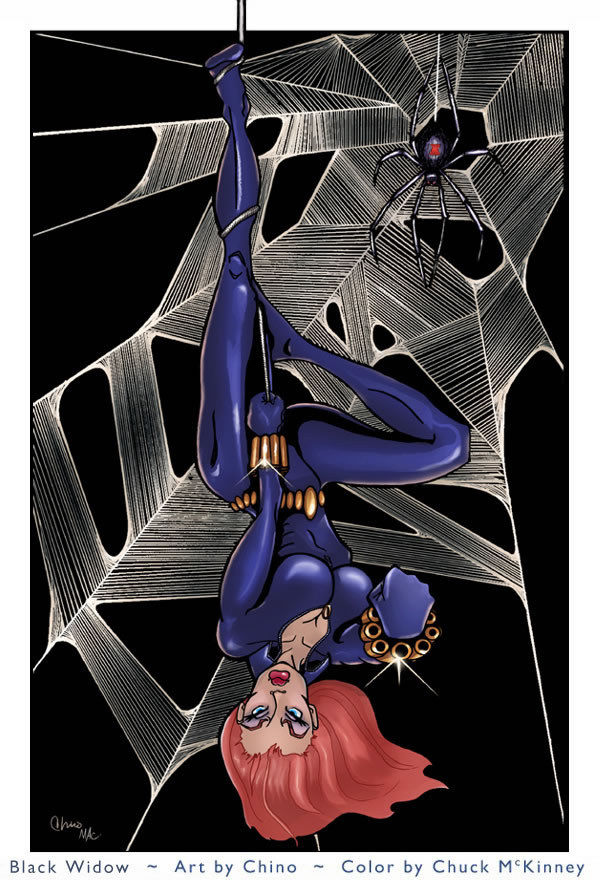 Black Widow ~ Art by Chino ~ Color by Chuck McKinney