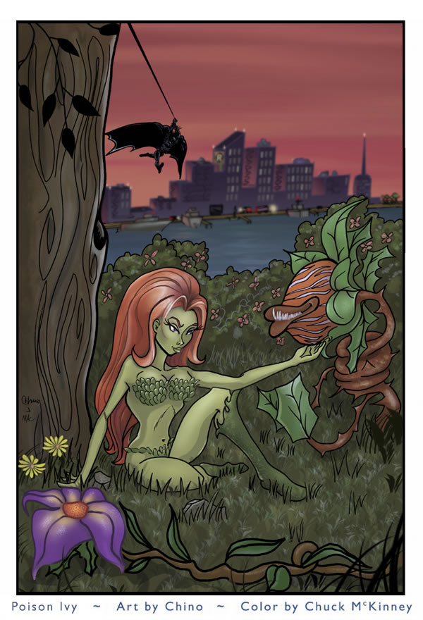 Poison Ivy ~ Art by Chino ~ Color by Chuck McKinney